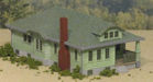 Download the .stl file and 3D Print your own The Hamilton House HO scale model for your model train set.